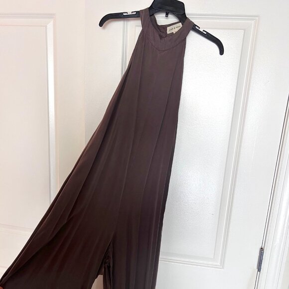 Anthropologie/Cloth & Stone Oversized Purple/Stone Jumpsuit - Picture 1 of 4